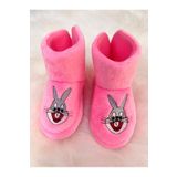 dekan toys Panduf Kız Çocuk Ev Ayakkabısı Ev Botu Tavşan Figürlü Pantuf