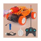 Dekan Toys Uzaktan Kumandalı Şarjlı Duman Atan Oyuncak Araba 20 cm 1+ Yaş İçin Dayanıklı Gövde Özellikli - Turuncu