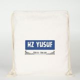 Dekim Moda Hz Yusuf Baskılı Krem Ham Bez Sırt Çantası