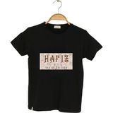 Dekim Moda Kız Çocuk Kısa Kollu Bisiklet Yaka "hafız" Baskılı Tişört Mevsimlik Pamuklu - Lila - 9 - 10 Yaş