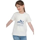 Dekim Moda Kız Çocuk Kısa Kollu Bisiklet Yaka Uhud Baskılı T-Shirt - 9 - 10 Yaş - Beyaz