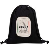 Dekim Moda "sumud" Baskılı Ham Bez Sırt Çantası %100 Pamuk - 35*40 - Siyah