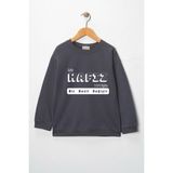 Dekim Moda Sweatshirt Çocuk "bir Hafız Yetişir Bir Nesil Değişir" Baskılı Pamuklu - Mor - 9 - 10 Yaş