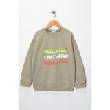 Dekim Moda Sweatshirt Çocuk "oruçluyum, Mutluyum" Baskılı Pamuklu - Mor - 13 - 14 Yaş
