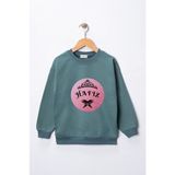 Dekim Moda Sweatshirt Kız Çocuk "hafız" Prenses Baskılı Pamuklu - Mor - 9 - 10 Yaş
