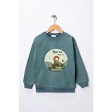 Dekim Moda Sweatshirt Kız Çocuk "kuran Okuyorum, Doğayı Çok Seviyorum" Baskılı Pamuklu - Mor - 9 - 10 Yaş
