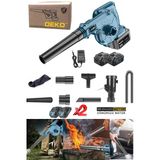 Deko 40V 10Ah Süper Hız Ayarlı X2 Akülü Şarjlı Hava Üfleyici Toz Toplayıcı Ve Yaprak Üfleme Makine