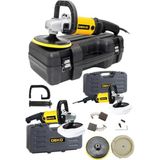 Deko Bakır Sargı Metal Dişli Sistem Devirli Polisaj Zımpara Cila Pasta Cila Makinesi 180MM Çantalı Set