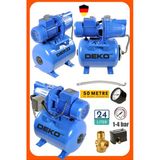 Deko Bakır Sargılı 1.5 Hp Jet Hidrofor + 24 Lt Tanklı Küre Seti Ev Ve Bahçe Otomatik Su Pompası
