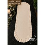 Deko Dekor 35x90 Fırfırlı Keten Buldan Runner ÜÇ FARKLI EBAT RENK KISMINDAN SEÇİNİZ