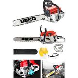 Deko DKT52BM Ağaç Odun Kesme Bıçkı Makinesi Motorlu Benzinli Testere 52CC 4.3hp + Zincir Hediyeli
