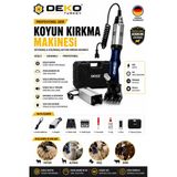 Deko Profesyonel Koyun Kırkma Makinesi 550W Adaptörlü Büyükbaş Küçükbaş Hayvan Kırpma Seti Çantalı