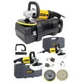 Deko Turkey Bakır Sargı Metal Dişli Sistem Devirli Polisaj Zımpara Cila Pasta Cila Makinesi 180Mm Çantalı Set