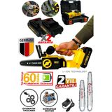Deko Turkey Çift Akülü Profesyonel Dal Budama Testeresi Şarjlı Ağaç Kesme Testeresi 40VF Çift Palalı Set - 2
