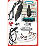 Deko Turkey Çift Makine 500 Watt 362 Parça Hobi Gravür Oyma Taşlama Zımpara Gravür Seti + Mengene Hediyeli 4ın1 - sarı