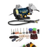 Deko Turkey Çok Fonksiyonlu Spiralli Gravür Zımpara Taş Motoru Oyma Seti + 105 Pcs Uç Hediyeli 450Watt