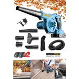 Deko Turkey Çok Fonksiyonlu Yaprak Üfleme Toz Toplama Makinesi Lithum 40V Çift Bataryalı Hortumlu Full Set