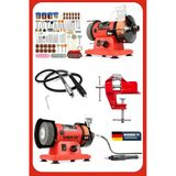 Deko Turkey DK500W 500W Devir Ayarlı Çark Motoru Dremel Zımpara Bileme Gravür Oyma Parlatma Taşlama Seti+Mengene