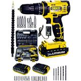 Deko Turkey ECD-DKT-1069 24V Darbeli Akülü Vidalama Seti Hafif ve Taşınabilir 2 Li-on Akü ile