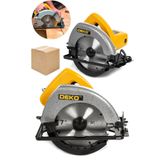 Deko Turkey Metal Dişli Sistem Şanzuman Bakır Motor Ahşap Sunta Kesme Daire Testere Makinesi 1400 Watt 185Mm