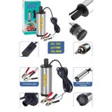 DEKO TURKEY Paslanmaz Gövdeli Profesyonel Bakır Sargılı 12V Mini Mazot Sıvı Yağ Yakıt Aktarma Pompası 51mm