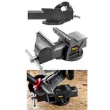 Deko Turkey Premium Pro 100Mm 4" Sabit Tabanlı Özel Alaşım Paslanmaz Çelik Sabit Tezgah Masa Mengenesi Örslü