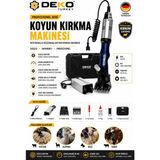 Deko Turkey Profesyonel Koyun Kırkma Makinesi 550W Adaptörlü Büyükbaş Küçükbaş Hayvan Kırpma Seti Çantalı