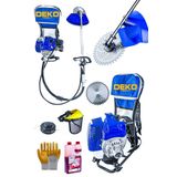 Deko Turkey Turbo Motor 2Zamanlı Sırt Tipi Tırpan Makinesi Çayır Ot Çalı Çim Biçme 63Cc 7.9Hp +Disk Eldiven Yağ