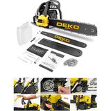 Deko Turkey Yellow DKT9500X Benzinli Ağaç Motorlu Testere Magnezyum Karter 50 cm Pala Orman Motoru