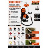Deko Zeytin Toplama Makinesi 63Cc Sırt Tipi Meyve Hasat Makinesi 16 Parça Full Set Çapa Seti