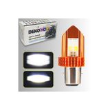 DEKOHOP BA20D Çift Taraflı Motosiklet S2 LED Far Ampulü - Uzun/Kısa Beyaz Işık 12W