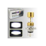 DEKOHOP H4 LED Far Ampul LED Işık 12-24V 6000K Ultra Beyaz Metal Kasa Motosiklet Araba Uyum 1 AD 12W/1500LM