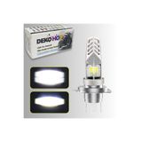 DEKOHOP H4 Motosiklet LED Ampul ve LED Işık 12-24V Beyaz Yüksek Metal Gövde 1500 LM