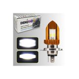 DEKOHOP H4 Motosiklet Led Far Ampul 12-24V Beyaz 1 ADET 12W 1200LM Metal Gövde Soğutma