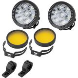 Dekohop Motosiklet LED Sis Farı Yüksek Performans Metal Gövde D7 LED Enduro Gs Serileri Uyumlu 2 Adet Set