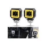 DEKOHOP Motosiklet Scooter ATV Sis Farı Metal Gövde Kare Angel 20 W 2 ADET