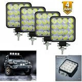 Dekohop Off Road 16 LED 4 Adet Iş Makinesi Kamyon Traktör Projektör Çalışma ve Sis Lambası 48 Watt
