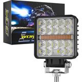 Dekohop Off Road Çakarlı Drl Gündüz LED Kare Çalışma Lambası Traktör Tekne Tır Kamyon Atv Spot Sis Farı