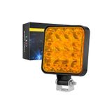 DEKOHOP Off Road Traktör Tir Kamyon Sis Fari Ve Çalışma Lambası 16 Led Kare SARI 3 İNÇ 84mm