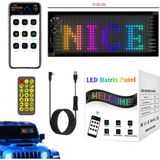 Dekohop Rgb LED Matrix Panel Dijital Ekran 17X7 cm App Kontrollü Kumandalı 16X32 LED Animasyon Kayan Ekran