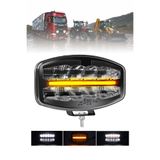 Dekohop Tır Kamyon 10 Inç LED Sis Farı Delici Aydınlatma LED 12V-24V Beyaz LED Aydınlatma Sarı Gündüz LED