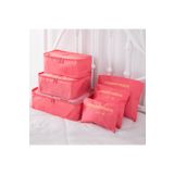 DEKOHOP Valiz Seyahat Çanta Düzenleyici 6 Parça Seyahat Bavul Düzenleyici Organizer Set