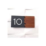 Dekokonsept Wooden Serisi Pleksi Kapı Numarası