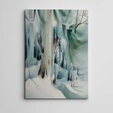 Dekolata Ağaçlar ve Kış Mini 25x35 cm Kanvas Tablo