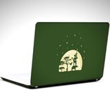 Dekolata Ağaçlar ve Yıldızlar Laptop Sticker 13 İnch (34X24CM)