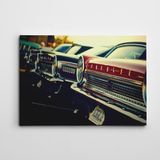 Dekolata Arabalar Retro 30x40 cm Kanvas Tablo