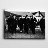 Dekolata Atatürk 1933 Adana'da 20x30 cm Kanvas Tablo