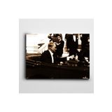 Dekolata Atatürk Ankara'da 16 Haziran 1934 20x30 cm Kanvas Tablo