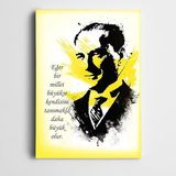Dekolata Atatürk Bilinç 100x140 cm Kanvas Tablo