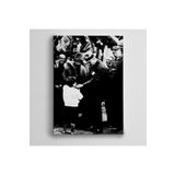 Dekolata Atatürk Bir Çocuğu Severken 85x120 cm Kanvas Tablo